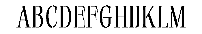 Exovect ExtLt SemiCond Font UPPERCASE