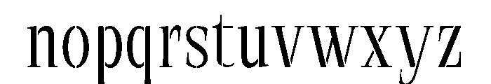 Exovect ExtLt SemiCond Font LOWERCASE