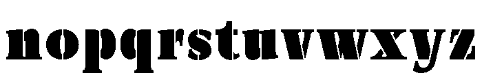 Exovect Extra Black Condensed Font LOWERCASE