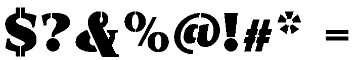 Exovect Extra Black Font OTHER CHARS