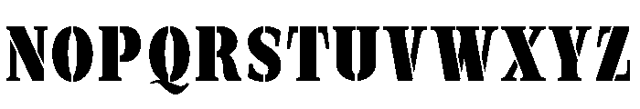 Exovect Extra Bold Condensed Font UPPERCASE