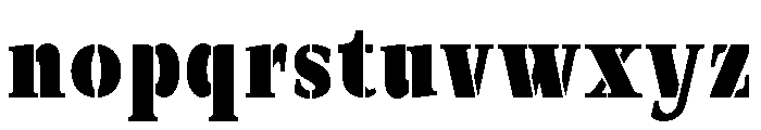 Exovect Extra Bold Condensed Font LOWERCASE