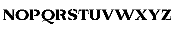 Exovect Extra Bold Expanded Font UPPERCASE