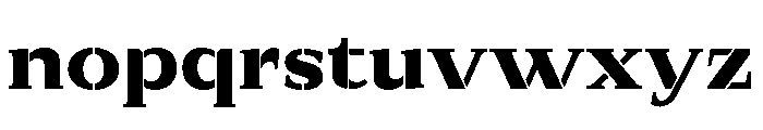 Exovect Extra Bold Expanded Font LOWERCASE