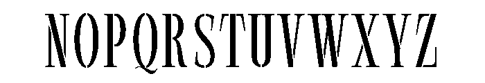 Exovect Extra Light Condensed Font UPPERCASE