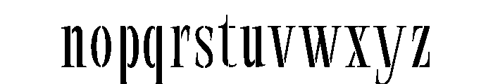 Exovect Extra Light Condensed Font LOWERCASE