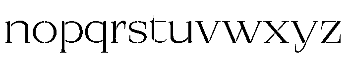 Exovect Extra Light Expanded Font LOWERCASE