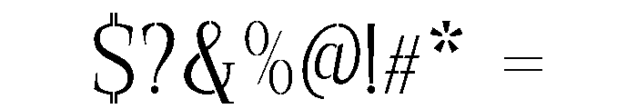 Exovect Extra Light Font OTHER CHARS