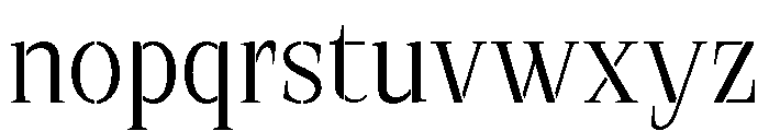 Exovect Extra Light Font LOWERCASE