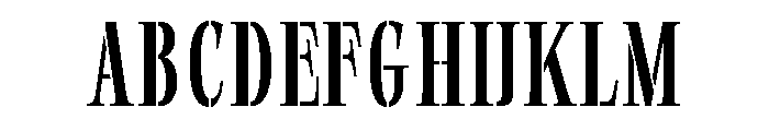 Exovect Light Condensed Font UPPERCASE