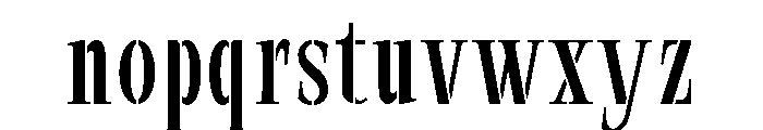 Exovect Light Condensed Font LOWERCASE