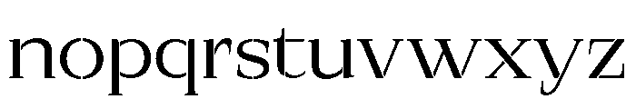 Exovect Light Expanded Font LOWERCASE