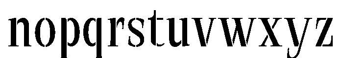 Exovect Light Semi Condensed Font LOWERCASE