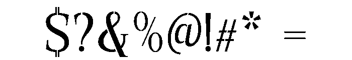 Exovect Light Font OTHER CHARS