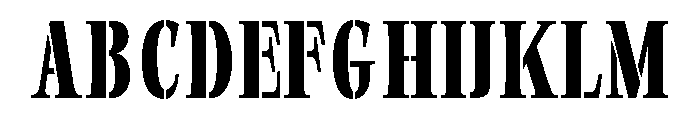 Exovect Medium Condensed Font UPPERCASE