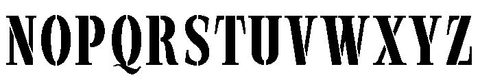 Exovect Medium Condensed Font UPPERCASE