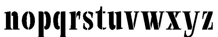 Exovect Medium Condensed Font LOWERCASE
