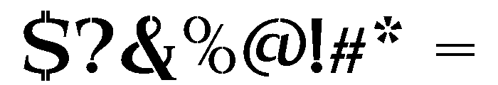 Exovect Medium Expanded Font OTHER CHARS
