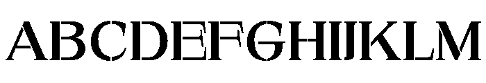 Exovect Medium Expanded Font UPPERCASE
