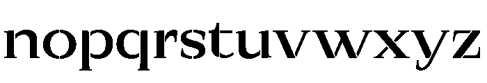 Exovect Medium Expanded Font LOWERCASE