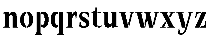 Exovect Medium Semi Condensed Font LOWERCASE