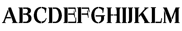 Exovect Medium Semi Expanded Font UPPERCASE