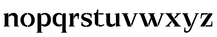 Exovect Medium Semi Expanded Font LOWERCASE
