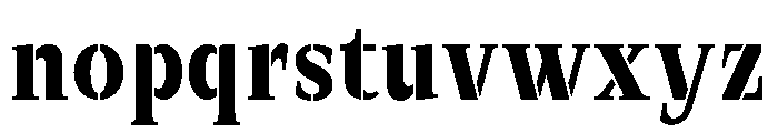Exovect SemBd SemiCond Font LOWERCASE