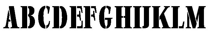 Exovect Semi Bold Condensed Font UPPERCASE