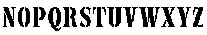 Exovect Semi Bold Condensed Font UPPERCASE