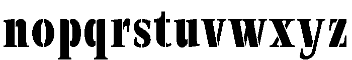 Exovect Semi Bold Condensed Font LOWERCASE