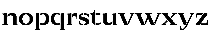 Exovect Semi Bold Expanded Font LOWERCASE
