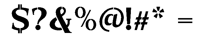 Exovect Semi Bold Semi Expanded Font OTHER CHARS