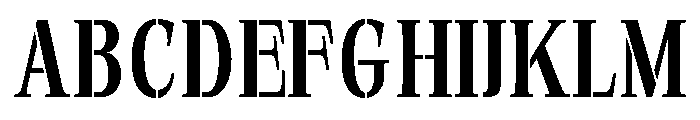 Exovect Semi Condensed Font UPPERCASE