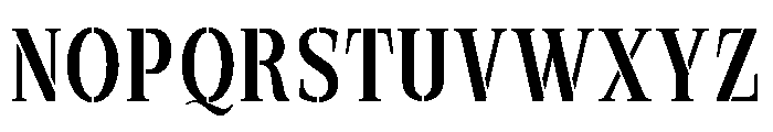 Exovect Semi Condensed Font UPPERCASE