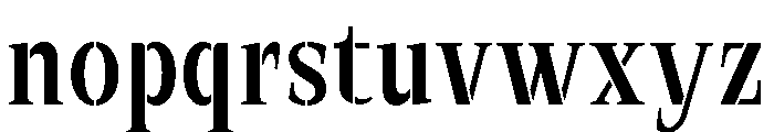 Exovect Semi Condensed Font LOWERCASE