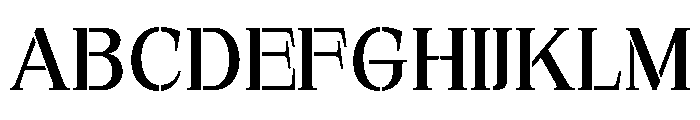 Exovect Semi Expanded Font UPPERCASE