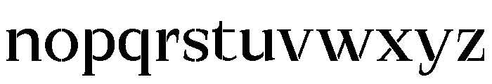 Exovect Semi Expanded Font LOWERCASE