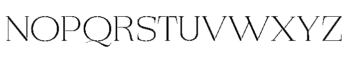 Exovect Thin Expanded Font UPPERCASE