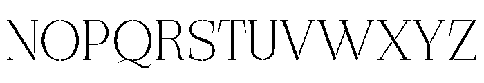 Exovect Thin Semi Expanded Font UPPERCASE