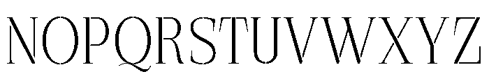 Exovect Thin Font UPPERCASE