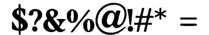 Expedition_Bold Font OTHER CHARS