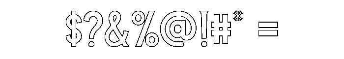 Exploring Adventure Outline Font OTHER CHARS