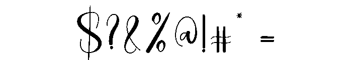 Exploring Font OTHER CHARS