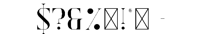 Exquisite Serif Font OTHER CHARS