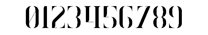 Exquisite Stencil Font OTHER CHARS