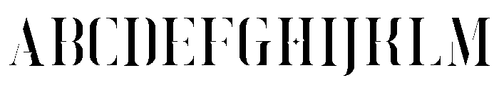 Exquisite Stencil FONT