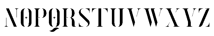 Exquisite Stencil Font LOWERCASE