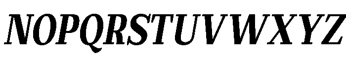 Extinguish Black Cond Slant Font UPPERCASE