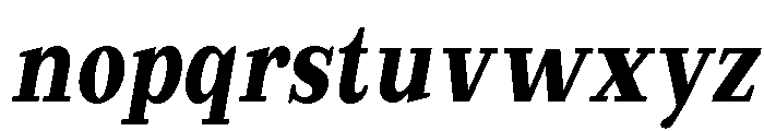 Extinguish Black Cond Slant Font LOWERCASE